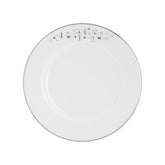 Diana Black Bread & Butter Plate, Platinum